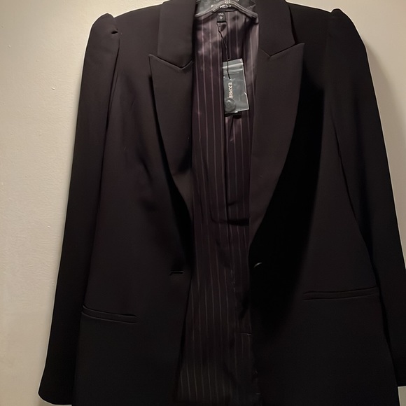 Black suit jacket size small Express NWT - Picture 2 of 6